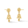Thumbnail Image 1 of Diamond-Cut Bell Drop Earrings in 22K Gold
