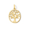 Thumbnail Image 1 of Family Tree Oval Frame Necklace Charm in Solid 10K Gold
