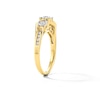 Thumbnail Image 5 of 0.50 CT. T.W. Diamond Three-Stone Bypass Engagement Ring in 14K Gold