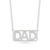 Thumbnail Image 1 of 0.29 CT. T.W. Certified Lab-Grown Diamond "Dad" Necklace in Sterling Silver (I/SI2) - 22”