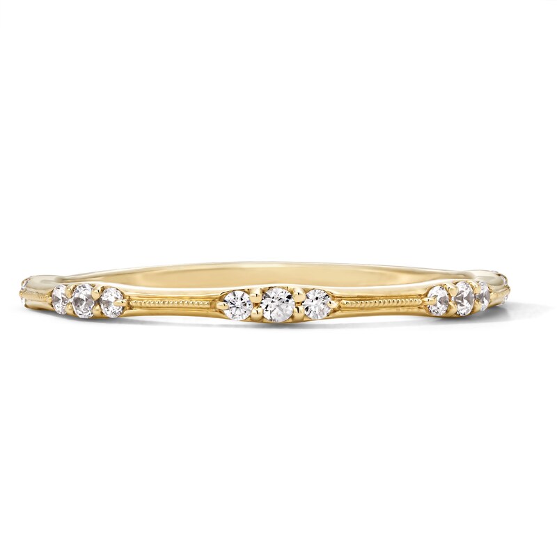 Main Image 1 of 0.15 CT. T.W. Diamond Stackable Band in 10K Gold