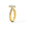 Thumbnail Image 5 of 1.40 CT. T.W. Marquise-Cut Certified Lab-Grown Diamond Frame Bridal Set in 14K Gold(F/VS2)