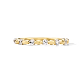 0.25 CT. T.W. Certified Lab-Grown Diamond Channel-Set Stackable Band in 14K Gold