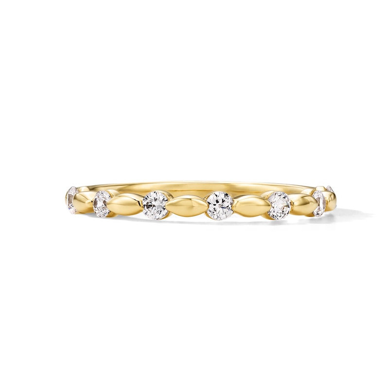 0.25 CT. T.W. Certified Lab-Grown Diamond Channel-Set Stackable Band in 14K Gold