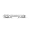 Thumbnail Image 1 of 0.25 CT. T.W. Certified Lab-Grown Diamond Stackable Open Band in 14K White Gold (F/VS2)