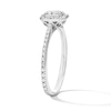 Thumbnail Image 5 of 0.10 CT. T.W. Diamond Octagon-Shaped Frame Promise Ring in Sterling Silver