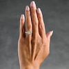 Thumbnail Image 2 of 1.25 CT. T.W. Emerald-Cut Canadian Certified Centre Diamond Frame Engagement Ring in 14K Gold (I/SI2)