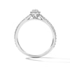 Thumbnail Image 3 of 0.05 CT. T.W. Diamond Pear-Shaped Frame Promise Ring in Sterling Silver