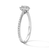Thumbnail Image 5 of 0.05 CT. T.W. Diamond Pear-Shaped Frame Promise Ring in Sterling Silver