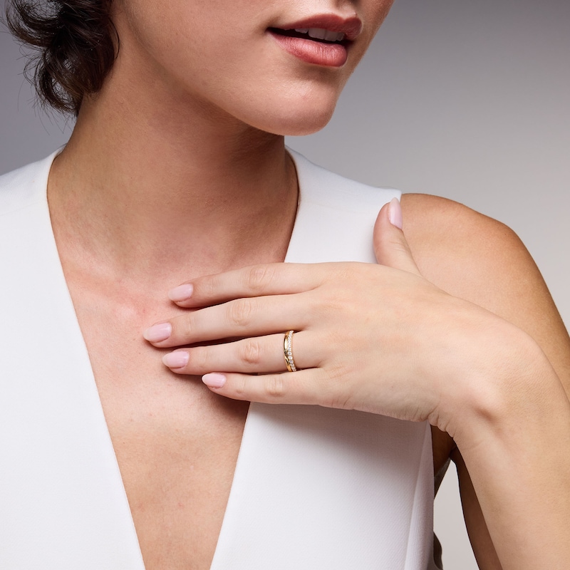 Main Image 2 of 0.30 CT. T.W. Certified Lab-Grown Diamond Stackable Band in 14K Gold (F/VS2)