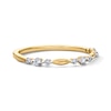 Thumbnail Image 4 of 0.20 CT. T.W. Certified Lab-Grown Diamond Station Stackable Band in 14K Gold (F/VS2)