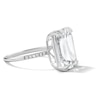 Thumbnail Image 3 of EFFY™ Collection Emerald-Cut White Topaz and 0.04 CT. T.W. Diamond Cocktail Ring in Sterling Silver