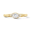 Thumbnail Image 1 of 0.40 CT. T.W. Canadian Certified Diamond Twist Bypass Engagement Ring in 14K Gold (I/I1)