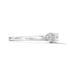Thumbnail Image 4 of 0.40 CT. T.W. Canadian Certified Diamond Twist Bypass Engagement Ring in 14K White Gold (I/I1)