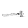 Thumbnail Image 4 of 0.35 CT. T.W. Diamond Cushion-Frame Engagement Ring in 10K White Gold