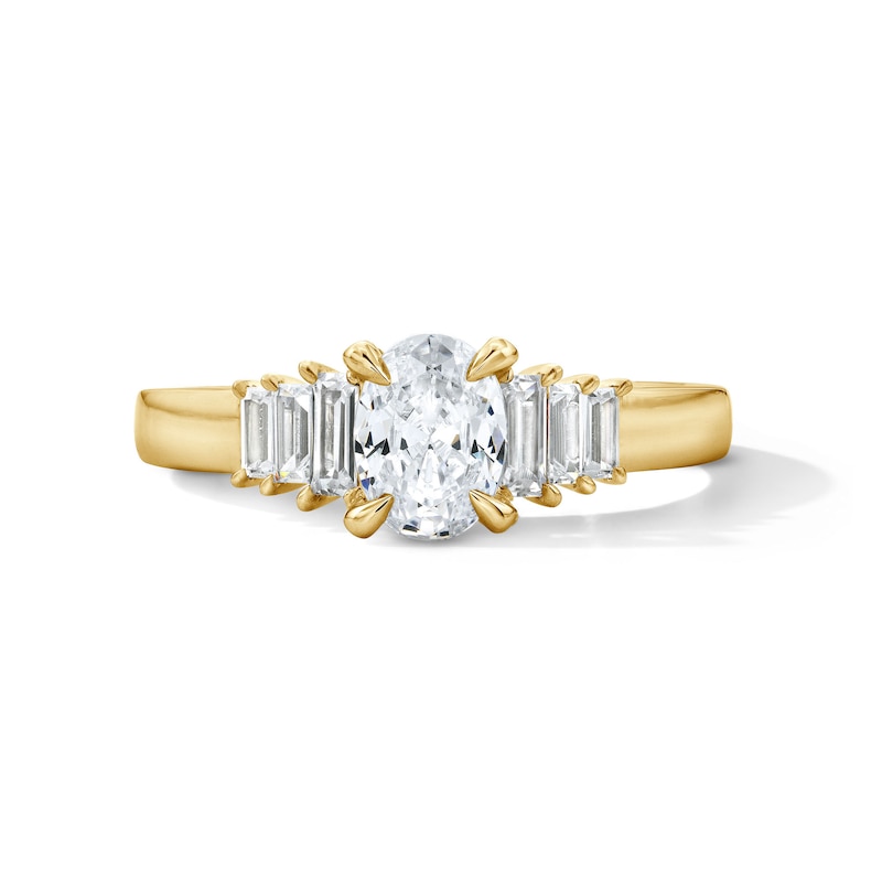 Vera Wang Love Collection Oval 1.18 CT. T.W. Diamond Engagement Ring in 14K Gold