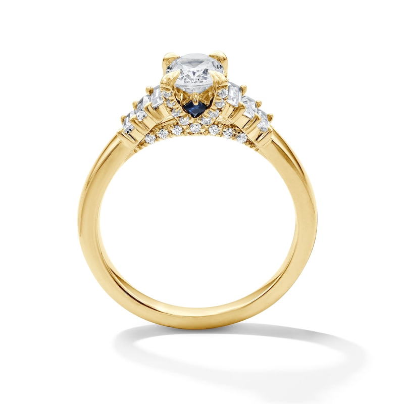 Vera Wang Love Collection Oval 1.18 CT. T.W. Diamond Engagement Ring in 14K Gold