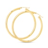 Thumbnail Image 3 of 50.0mm Tube Hoop Earrings in Hollow 14K Gold