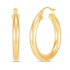 Thumbnail Image 1 of 30.0mm Tube Hoop Earrings in Hollow 14K Gold