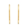 Thumbnail Image 1 of 50.0mm Square Tube Hoop Earrings in Hollow 14K Gold