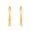 Thumbnail Image 1 of 25.2mm Tube Hoop Earrings in Hollow 14K Gold