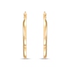 Thumbnail Image 1 of Diamond-Cut Heart Hoop Earrings in Hollow 14K Gold