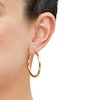 Thumbnail Image 2 of 35.0mm Tube Hoop Earrings in Hollow 14K Gold