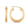 Thumbnail Image 3 of 25.0mm Hoop Earrings in Hollow 14K Gold