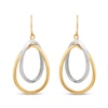 Thumbnail Image 1 of Entwined Oval Loop Dangle Earrings in Hollow 10K Gold