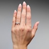Thumbnail Image 2 of 0.25 CT. T.W. Certified Princess-Cut Lab-Grown Diamond Frame Promise Ring in 10K White Gold (F/VS2)