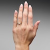 Thumbnail Image 2 of 0.25 CT. T.W. Certified Princess-Cut Lab-Grown Diamond Frame Promise Ring in 10K Gold (F/VS2)