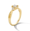 Thumbnail Image 3 of 0.25 CT. T.W. Certified Princess-Cut Lab-Grown Diamond Frame Promise Ring in 10K Gold (F/VS2)