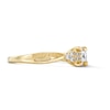Thumbnail Image 4 of 0.25 CT. T.W. Certified Princess-Cut Lab-Grown Diamond Frame Promise Ring in 10K Gold (F/VS2)