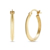 Thumbnail Image 2 of 20.0mm Knife-Edge Hoop Earrings in Hollow 14K Gold