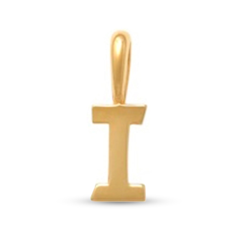 Letter "I" Initial Charm in 10K Gold