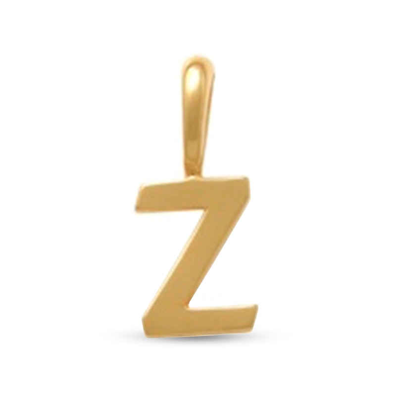 Letter "Z" Initial Charm in 10K Gold