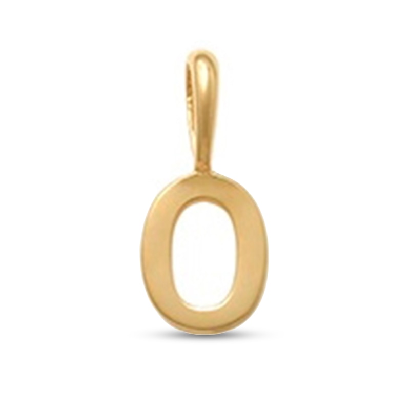 Letter "O" Initial Charm in 10K Gold