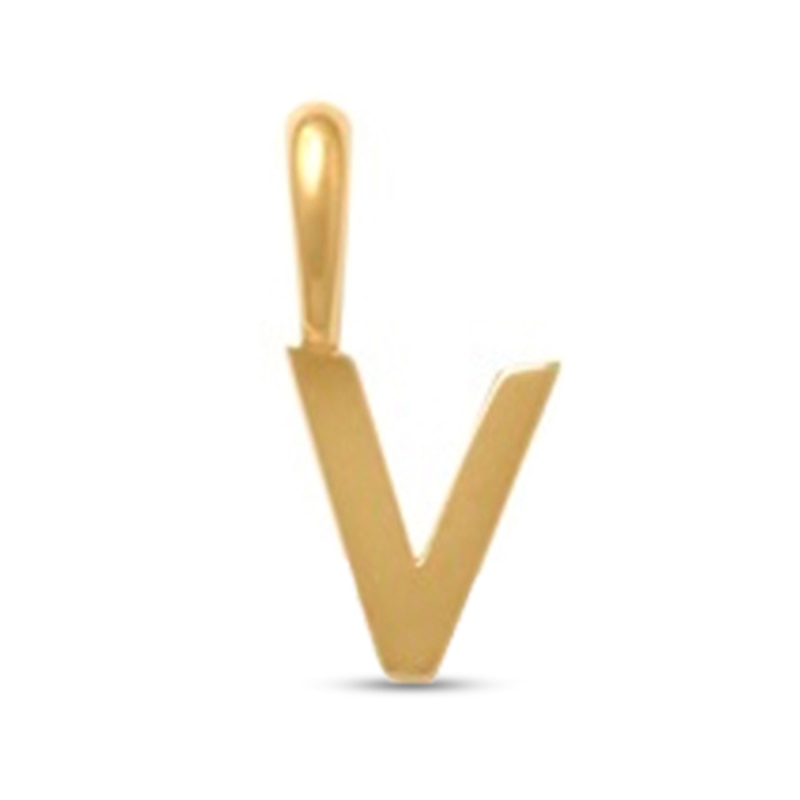 Main Image 1 of Letter “V” Initial Charm in 10K Gold