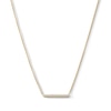 Thumbnail Image 1 of 0.085 CT. T.W. Diamond Bar Necklace in 10K Gold - 17”