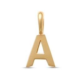 Letter “A” Initial Charm in 10K Gold