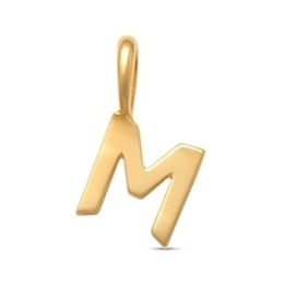 Letter “M” Initial Charm in 10K Gold