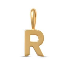 Letter “R” Initial Charm in 10K Gold