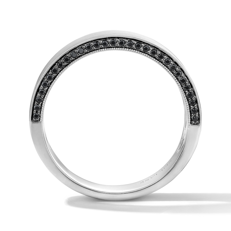 Main Image 2 of Neil Lane Men’s 0.23 CT. T.W. Black Diamond Wedding Band in 14K White Gold