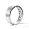 Thumbnail Image 3 of Neil Lane Men’s 0.23 CT. T.W. Black Diamond Wedding Band in 14K White Gold