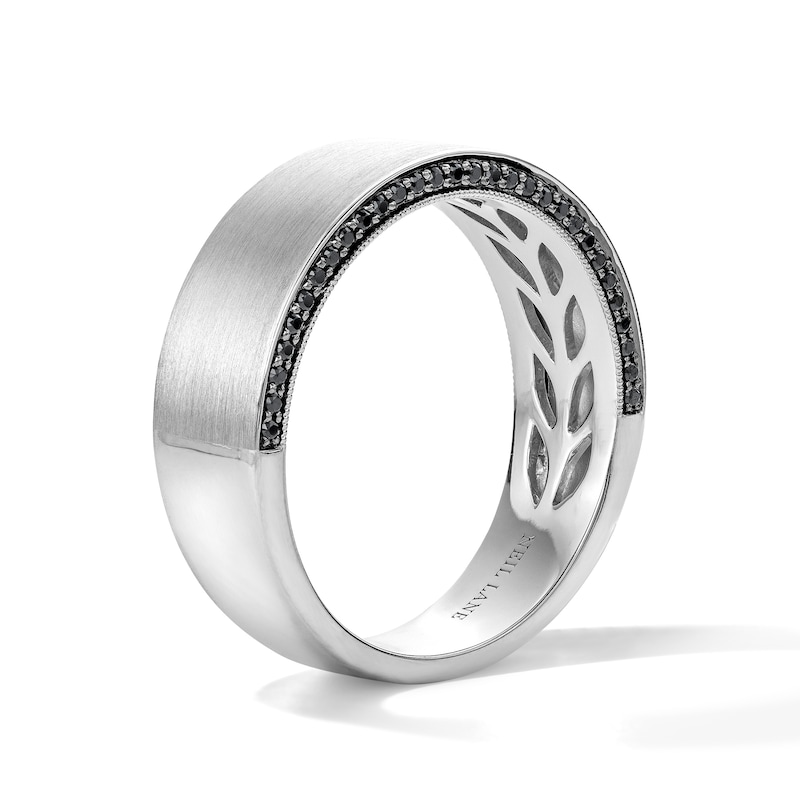 Main Image 3 of Neil Lane Men’s 0.23 CT. T.W. Black Diamond Wedding Band in 14K White Gold