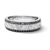 Thumbnail Image 1 of Neil Lane Men’s 0.45 CT. T.W. Black Diamond Wedding Band in 14K White Gold