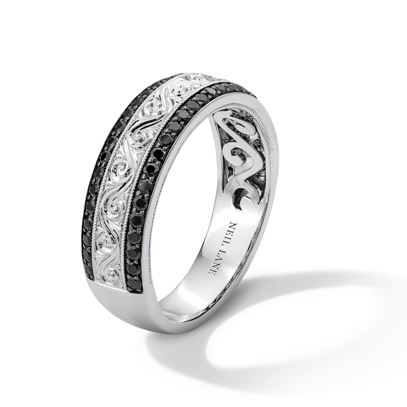 Neil Lane Men's 0.45 CT. T.W. Black Diamond Wedding Band in 14K Gold