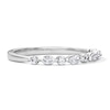 Thumbnail Image 4 of 0.25 CT. T.W. Marquise-Cut and Round Diamond Stackable Anniversary Ring in 14K White Gold