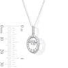 Thumbnail Image 3 of Unstoppable Love™ 0.70 CT. T.W. Certified Lab-Grown Diamond Oval Frame Pendant in Sterling Silver (F/VS2)