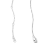 Thumbnail Image 3 of 0.50 CT. T.W. Pear-Shaped Certified Lab-Grown Diamond “Y” Frame Necklace in Sterling Silver (F/SI2)
